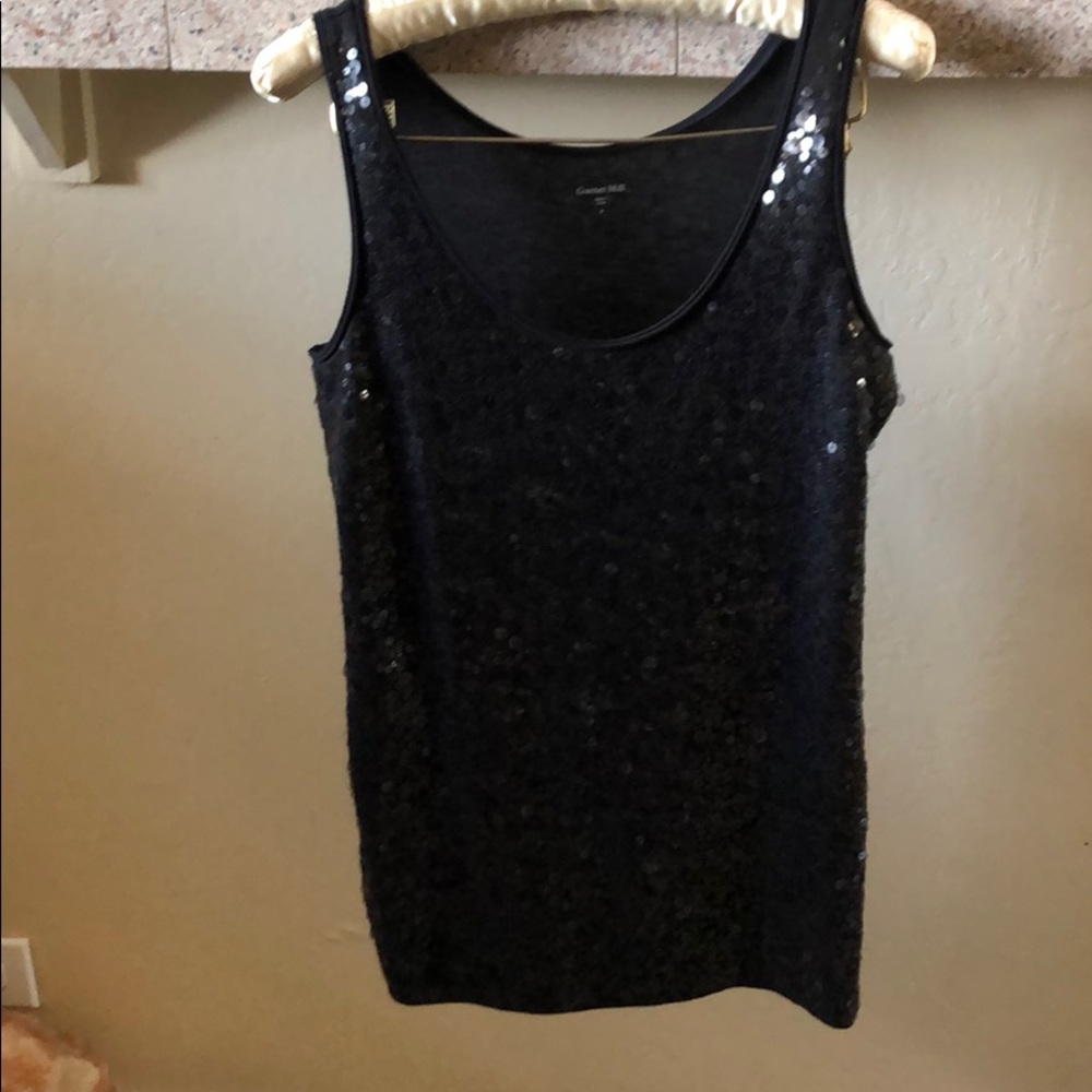 Sequined Garnet Hill tank